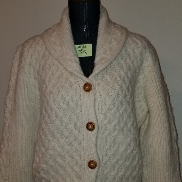 🔻REDUCED❣ 128 Wool Mexico Hand Knit Angela Compor De Moris S - Picture 4 of 14